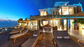 mykonos estate party villa, cyclades mykonos villa