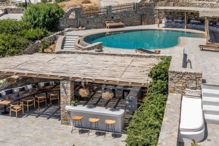 mykonos cyclaes outdoor villa