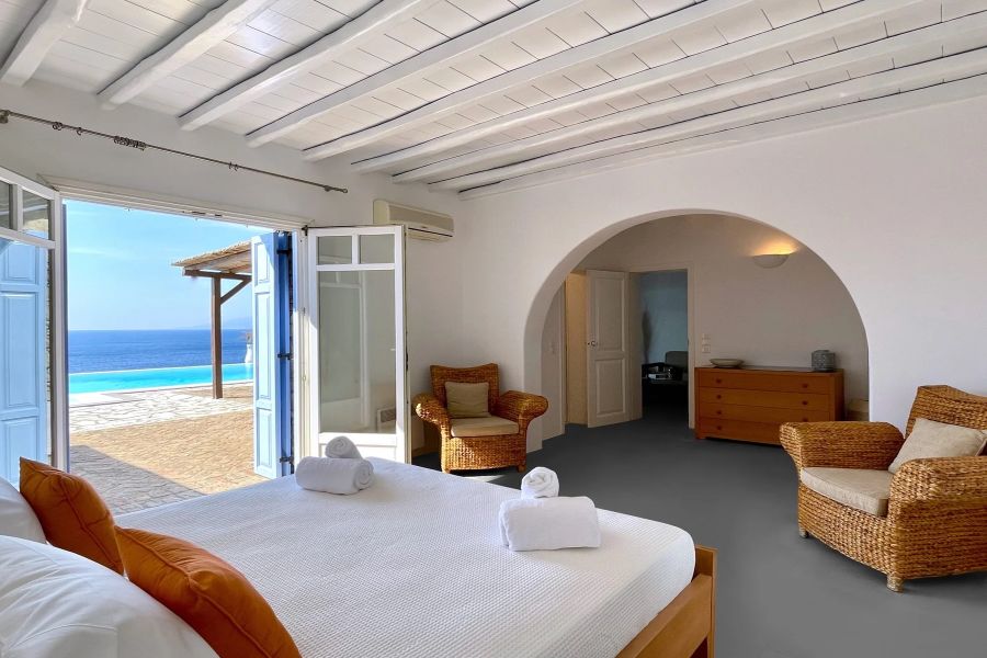 mykonos seaview bedroom