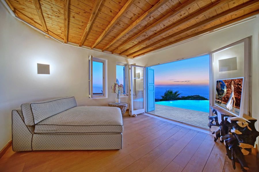 Complex villa bedroom