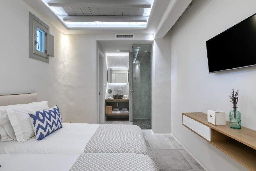 Complex villa bedroom