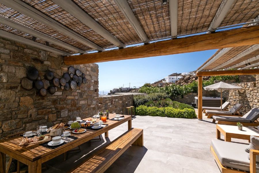 Outdoor villa Mykonos