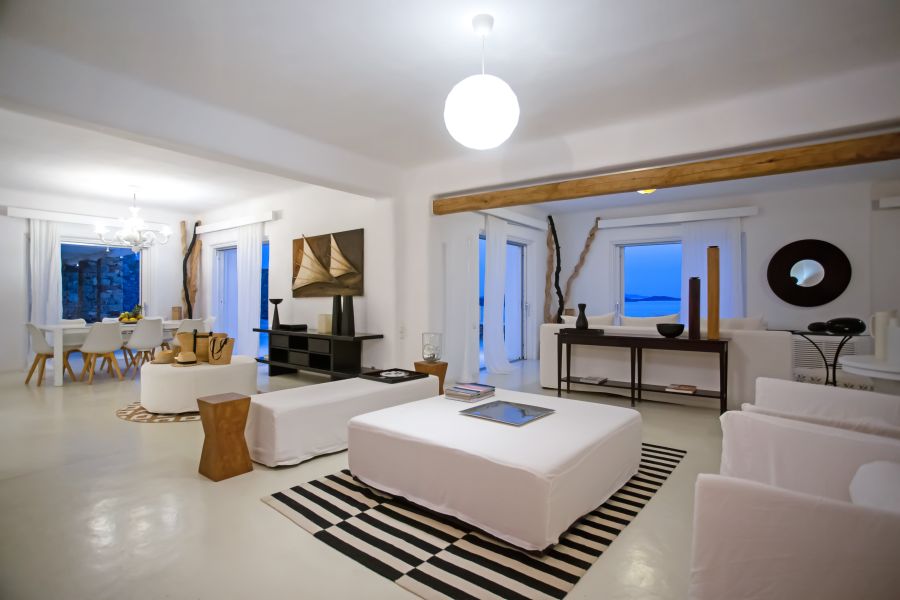living room mykonos