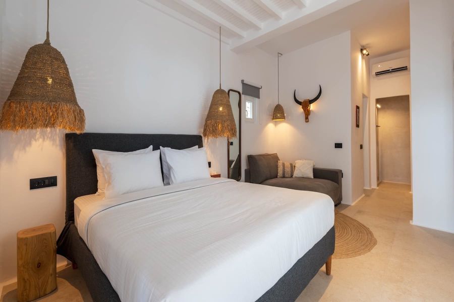 luxury villa mykonos bedroom