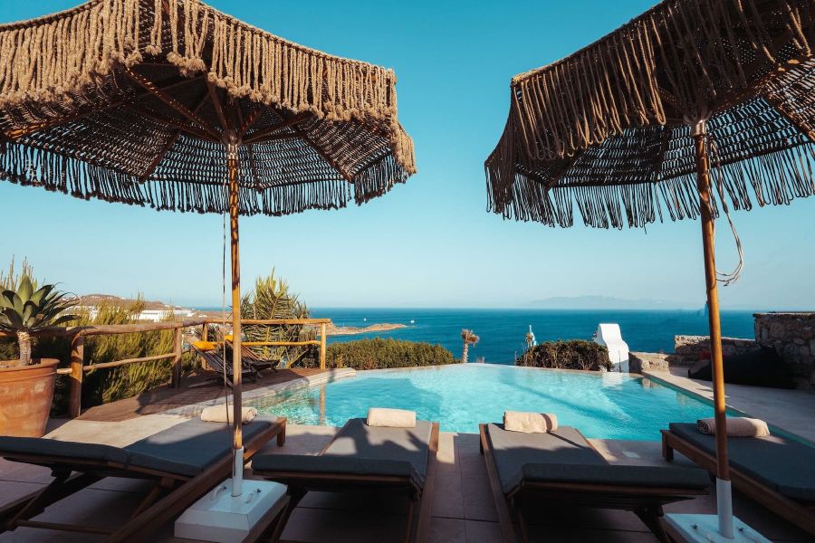 mykonos rental pool