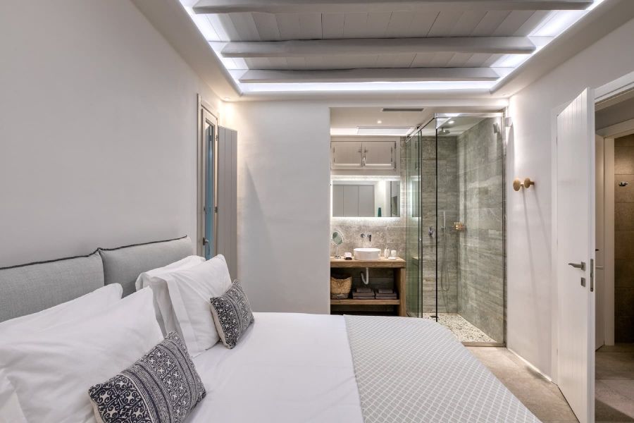 Complex villa bedroom