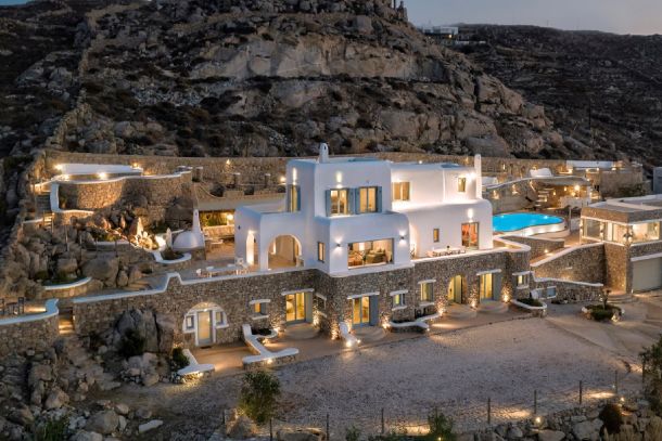 villa Mykonos, cyclades luxury villa