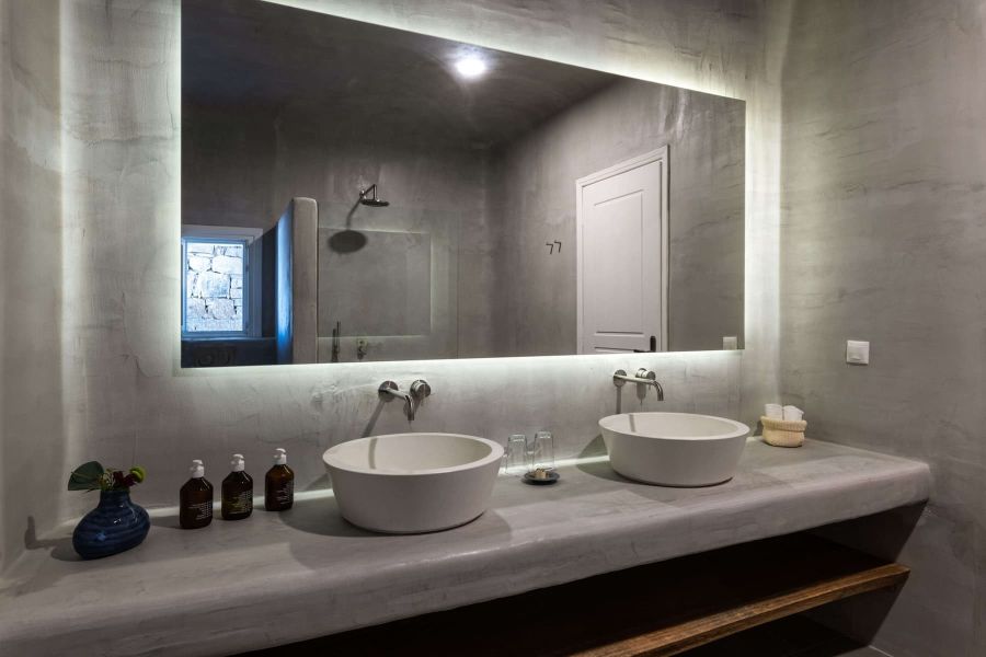 vilal mykonos rental bathroom