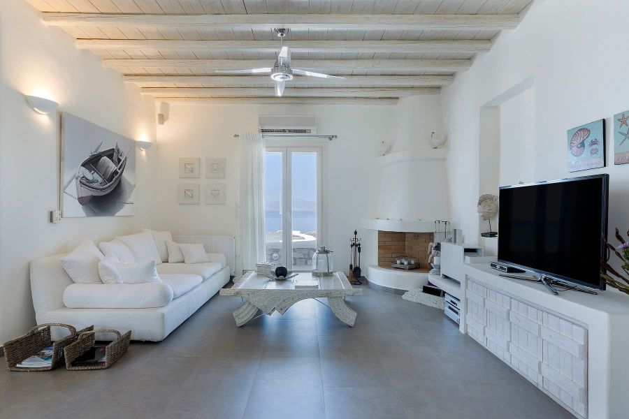 living room mykonos